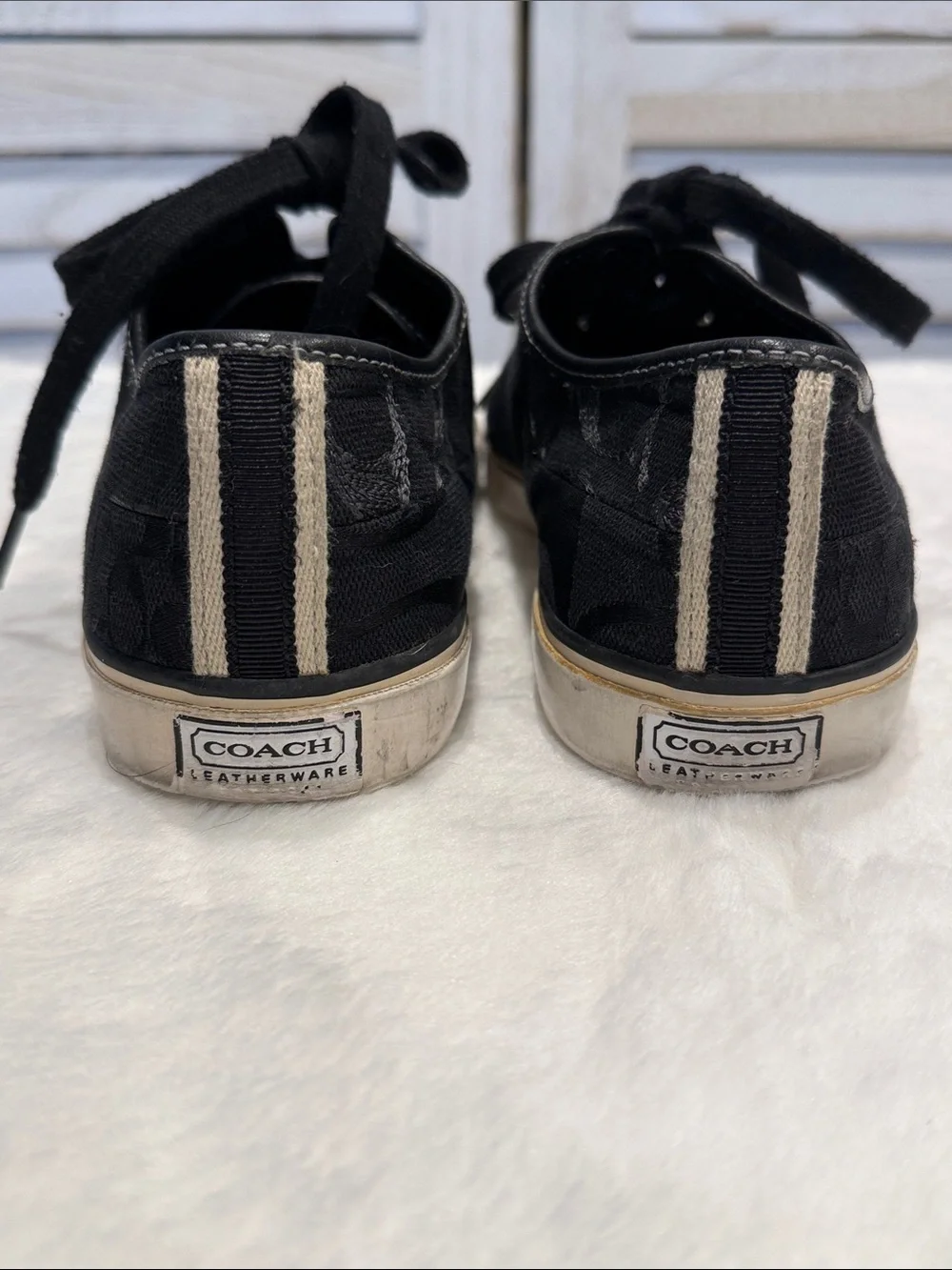 Coach black sneakers